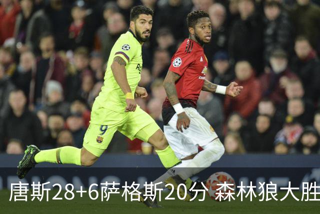 唐斯28+6萨格斯20分 森林狼大胜终结魔术连胜